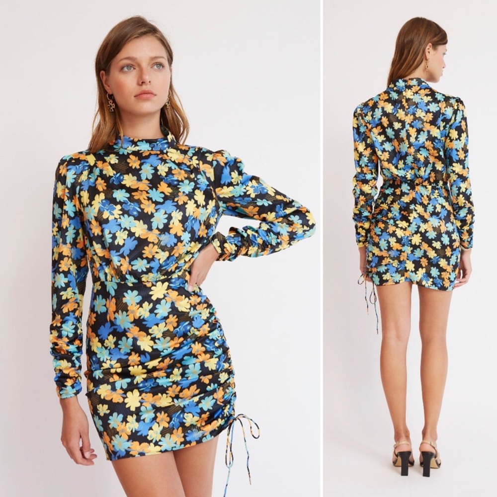 Finders Keepers Sirene Long Sleeve Floral Mini Dress